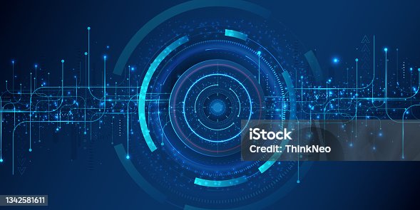 istock Vector abstract background technology circuit design. 1342581611