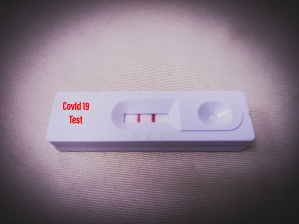 istock Positive test result by using rapid test device for COVID-19, novel coronavirus 2019 found in Wuhan, China, selective focus 1342585825