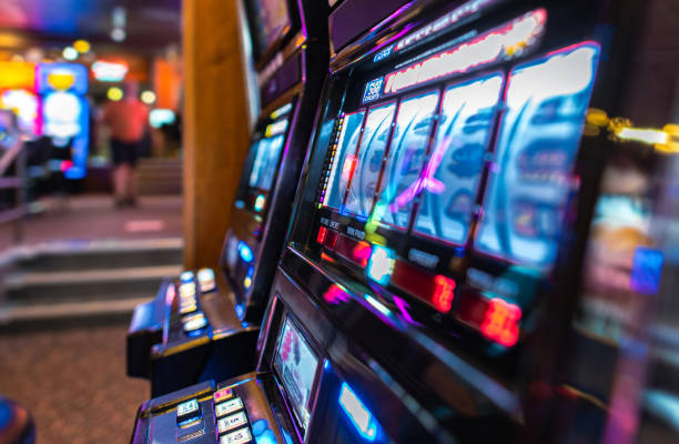 istock Slot Machines Inside a Casino 1342587040