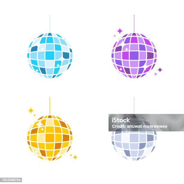 Icône De Boule Disco De Pop Art Isolée Sur Le Fond De Couleur Vecteur  Vecteurs libres de droits et plus d'images vectorielles de Balle ou ballon  - iStock