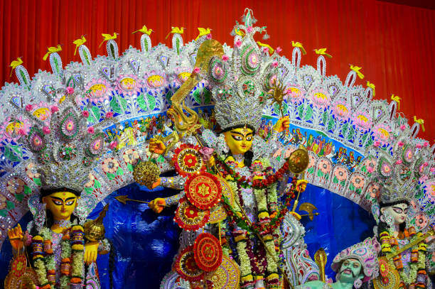 istock Durga Puja festival, Howrah, West Bengal, India 1342597391