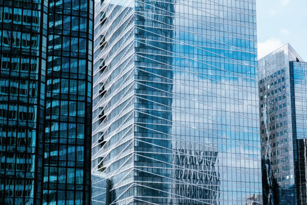 istock Skyscrapers in financial district 1342600299