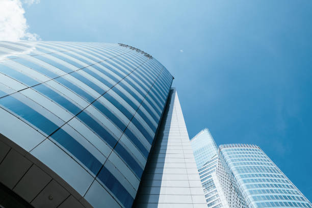 istock Skyscrapers in financial district 1342600386