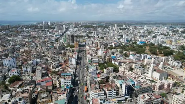 An Aerial View of Mombasa City