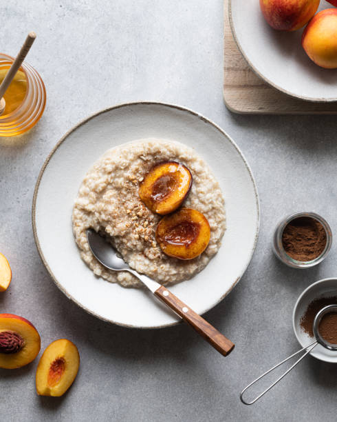 istock Baked peaches with honey and cinnamon 1342619913