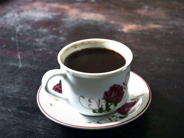 istock a cup of black coffee or long black coffee 1342622182