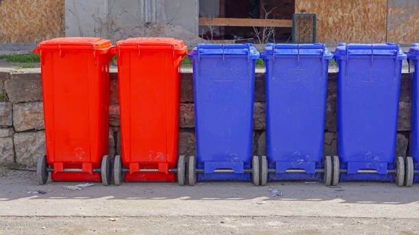 istock Recycling wheelie bins 1342623683