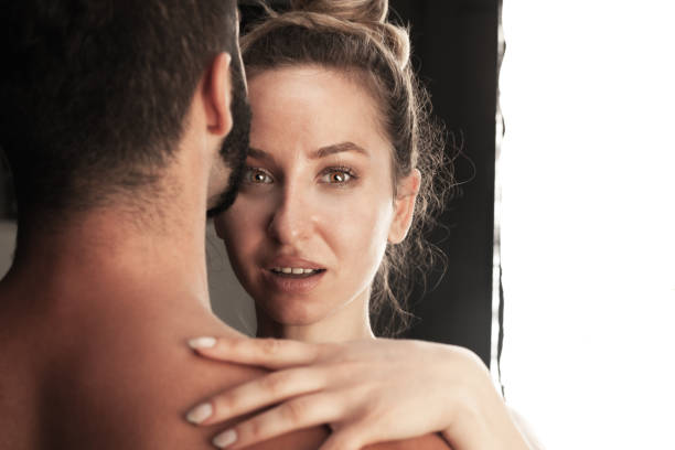 istock Fit couple posing together. Girl looking at camera.. 1342631119