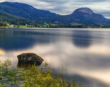 Mountain Andersnatten close to Soneren,  a lake located in Sigdal municipality in Viken, Norway Scandinavia, Europe