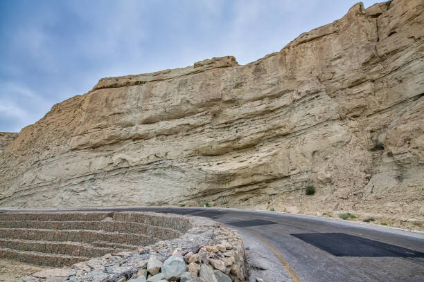 Makran coastal highway Balochistan, Pakistan. Selective Focus