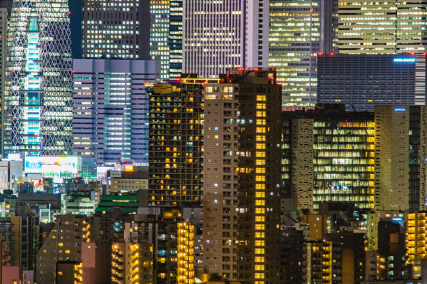 istock Shinjuku at night (taken from Bunkyo Civic Center) 1342707252
