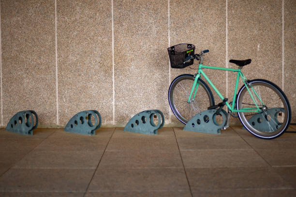 istock Bicycle parking.  Sustainable transport.  Green bicycle 1342708665