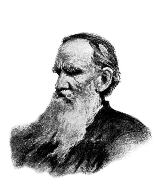 Count Leo Tolstoy (Lev Nikolayevich Tolstoy) Illustration of a Count Leo Tolstoy (Lev Nikolayevich Tolstoy) leo tolstoy stock illustrations