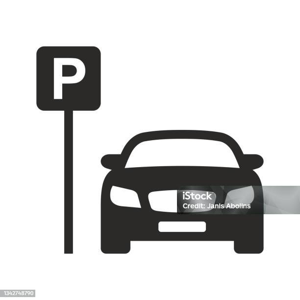 Icône De Parking Parking Parking Parking Vecteurs libres de droits et plus d'images vectorielles de Parking - Parking, Se garer, Panneau de stationnement
