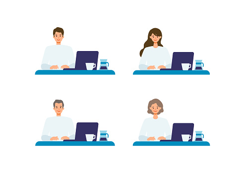 Person On Computer Reference Concept For Using Computer People Checking Internet By Pc Stock ...