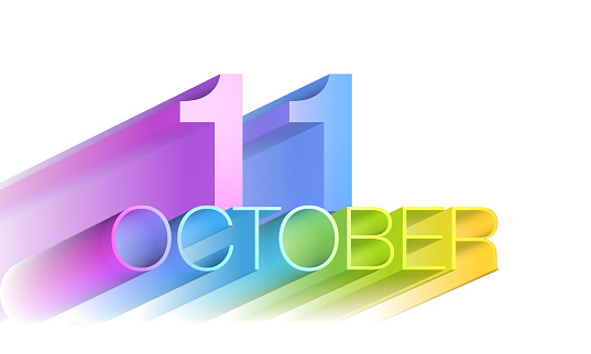 11 October calendar date.