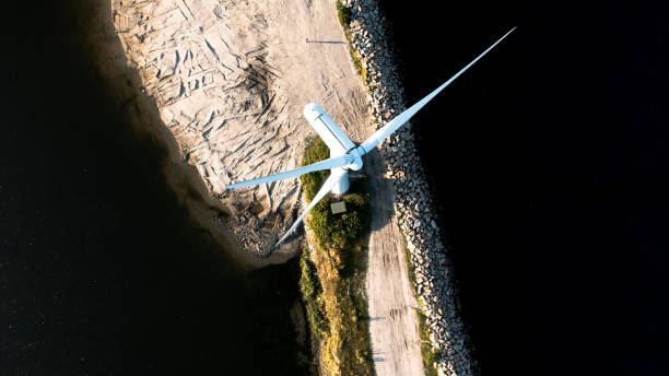 コペンハーゲン港の風車 - pareto ストックフォトと画像