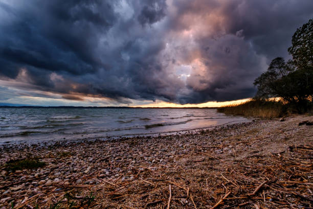 istock Storm and storm at The Chiemsee Bavaria 1342783449
