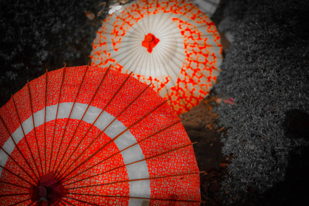 Image of a red umbrella - Bangasa. Shooting Location: Tokyo metropolitan area