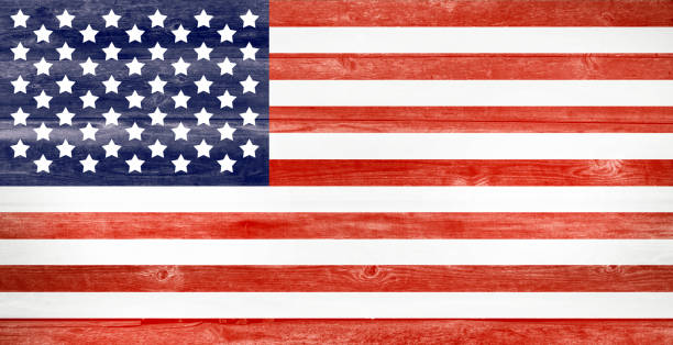 istock US American flag in retro style 1342801066