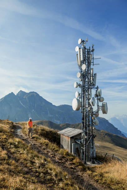 istock A male engineer utility infrastructure worker at a telecom tower mountain site 1342806631