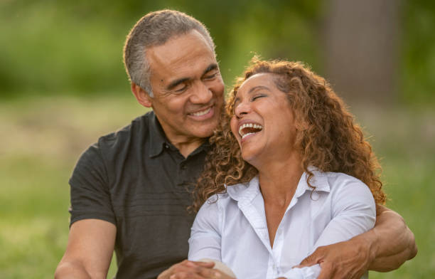 istock Senior Couple Outdoor Portrait 1342806814