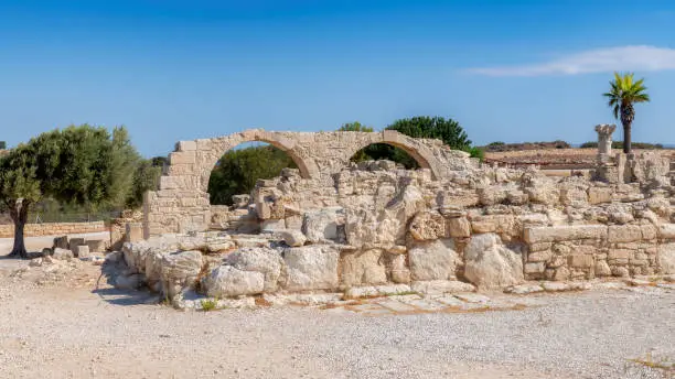 Old Greek ruins of old Kourion city near Limassol, Cyprus