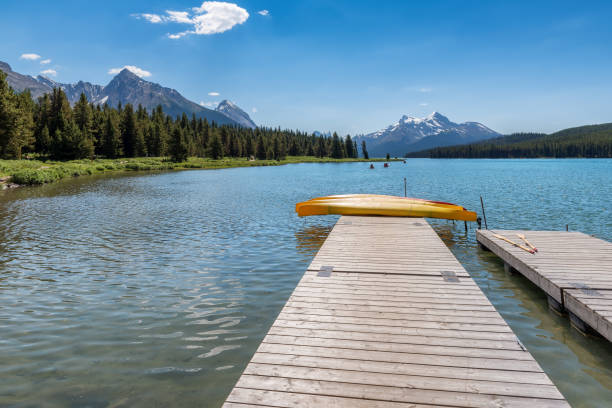istock Maligne lake in Jasper National Park 1342810722