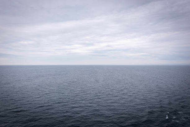 Seascape from cruise ship stock photo
