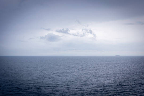 Seascape from cruise ship stock photo