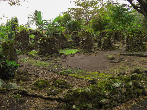 Cagsawa ruins on the Philippines