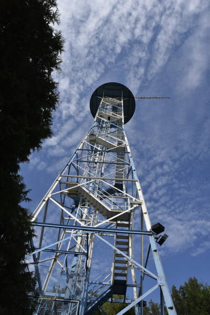 istock The Old pre-war Parachute tower 1342815716