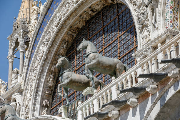 istock The Horses of Saint Mark, St Mark's Basiclica, Venice, Italy 1342821079