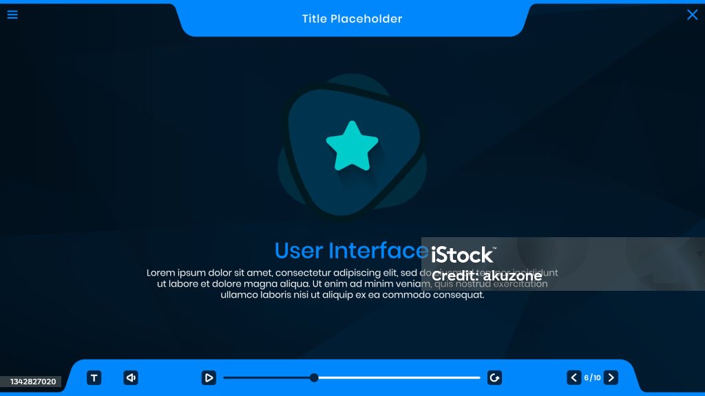 User Interface Template Assessment Course Layout Elearning Template Ui ...