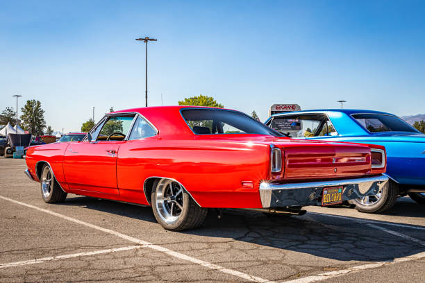 Reno, NV - August 4, 2021: 1969 Plymouth Road Runner coupe at a local car show.