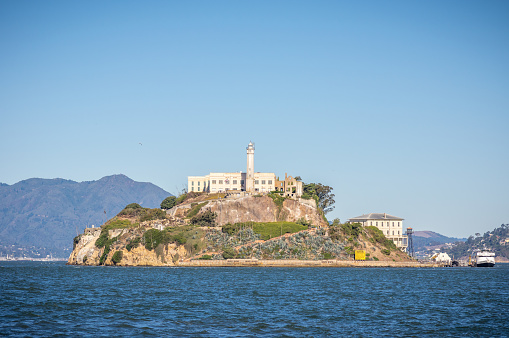 Alcatraz Island in San Francisco, California USA.