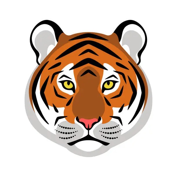 Vector illustration of Tiger head