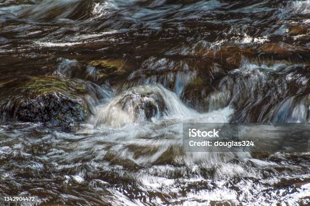 Water Cascading In Over Rock In Willard Brook Stock Photo - Download Image Now - Color Image, Flowing Water, Horizontal