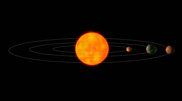 istock Model of the solar system with planets. 1342912284