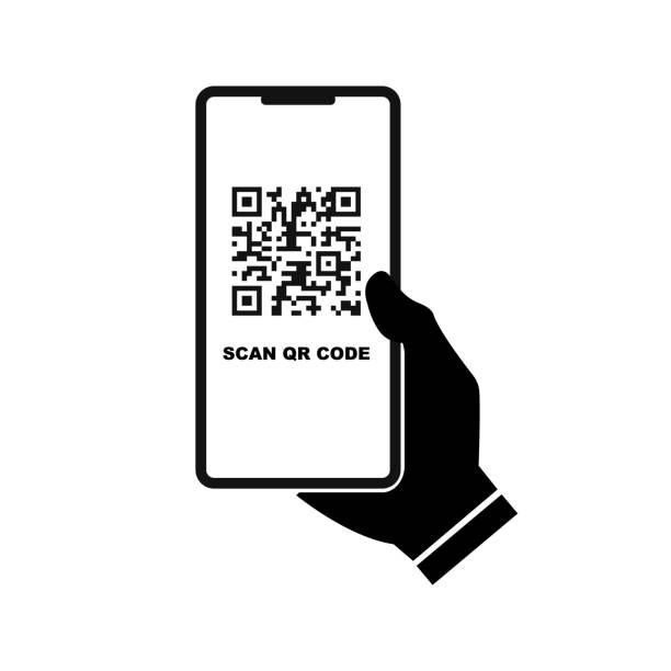 Scan Qr code icon.Vector illustration isolated on white background. Scan Qr code icon.Vector illustration isolated on white background.Eps 10. qr code photos stock illustrations