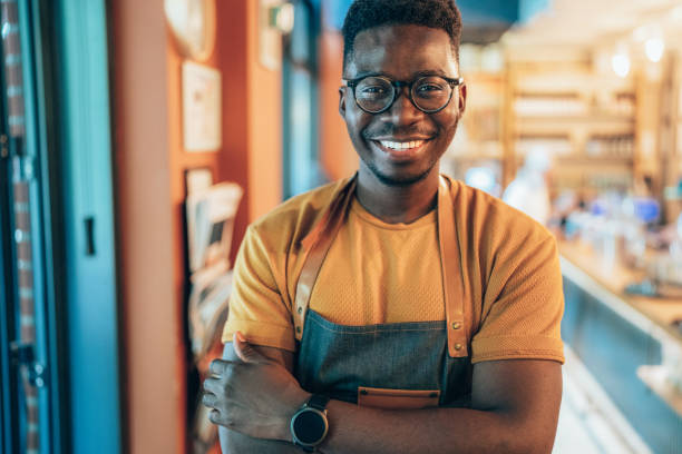 istock Cheerful barista 1342916784