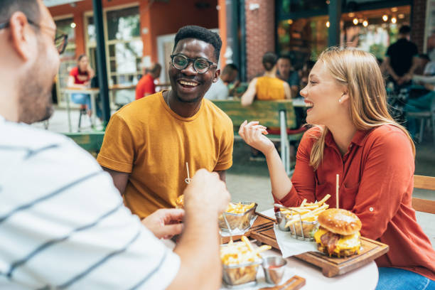 istock Friends and fast food 1342916798