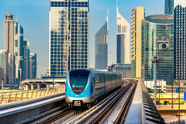 istock Metro railway in Dubai 1342937436