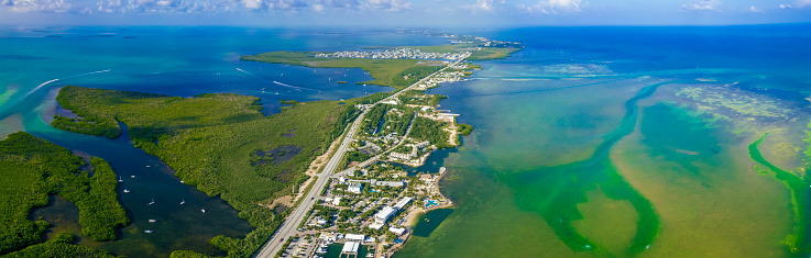 Panorama short of the Florida keys new Isla morada