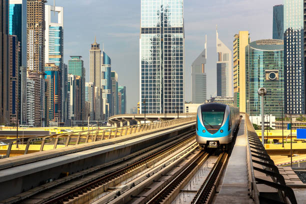 istock Metro railway in Dubai 1342974753