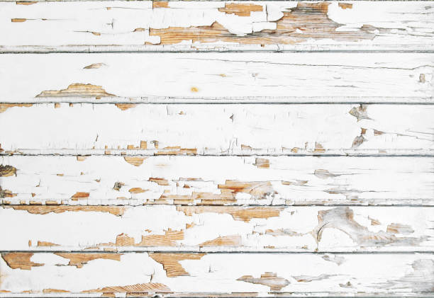 istock Weathered wooden background. Bright rustic wood texture 1342975432
