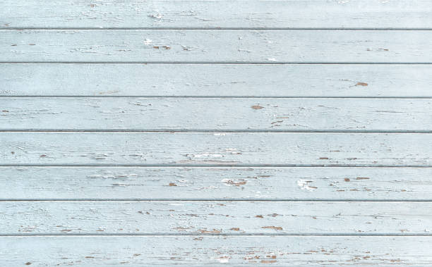 istock Rustic wood texture. Weathered light blue wooden background 1342975437