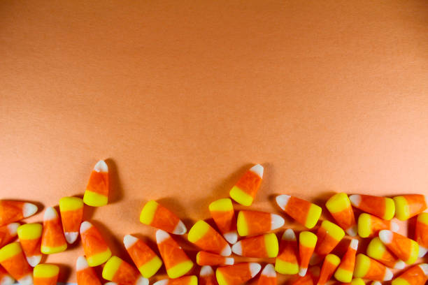 istock Colorful Halloween candy background 1342979503