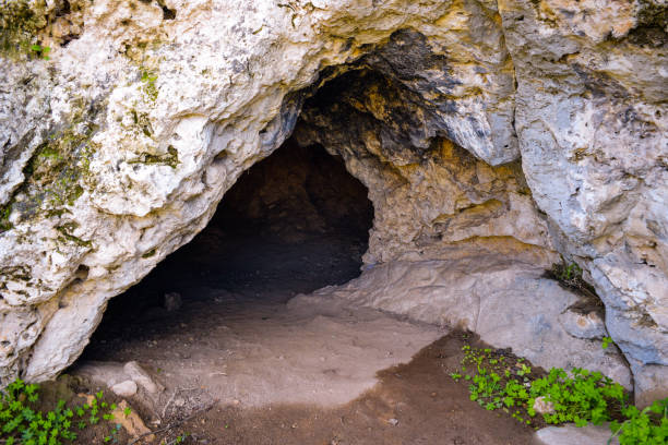istock Cave entrance in Choirokoitia archeological site 1342988539