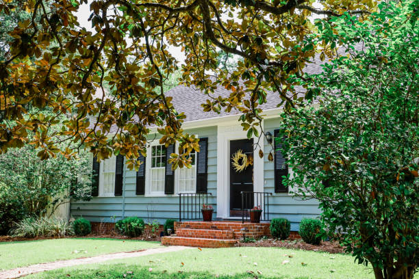 istock A recently renovated blue small cottage style house 1342990015